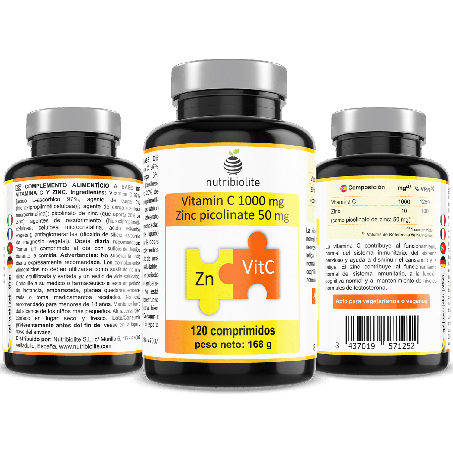 Vitamina C Zn Picolinato Nutribiolite