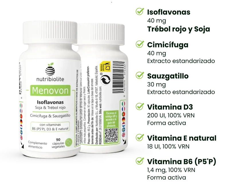 Menovon Nutribiolite Menopausia