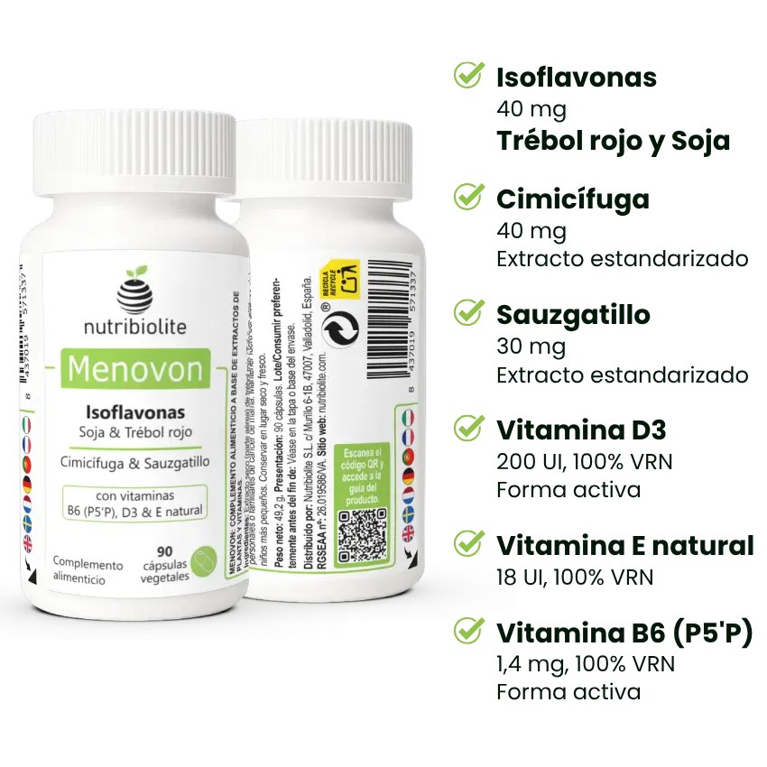 Menovon Nutribiolite Menopausia