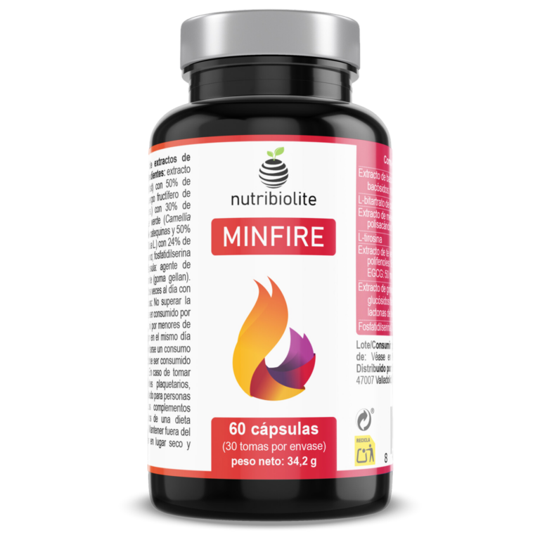 Nutribiolite Minfire Nootrópico natural sin cafeína