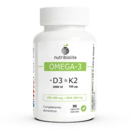 Omega-3 con vitaminas D3 y K2 Nutribiolite