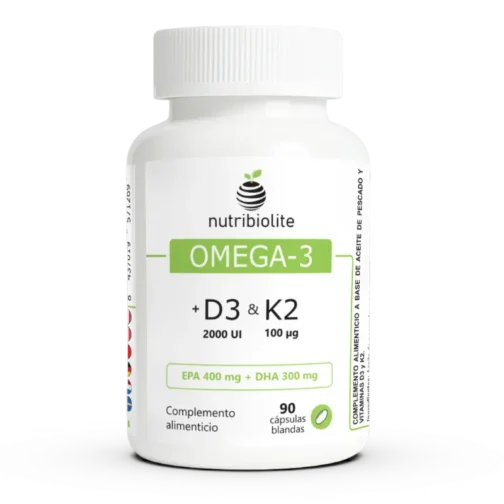 Omega-3 con vitaminas D3 y K2 Nutribiolite