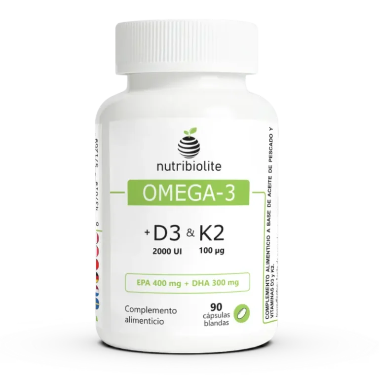 Omega-3 con vitaminas D3 y K2 Nutribiolite