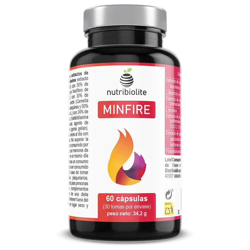 Nutribiolite Minfire Nootrópico natural sin cafeína