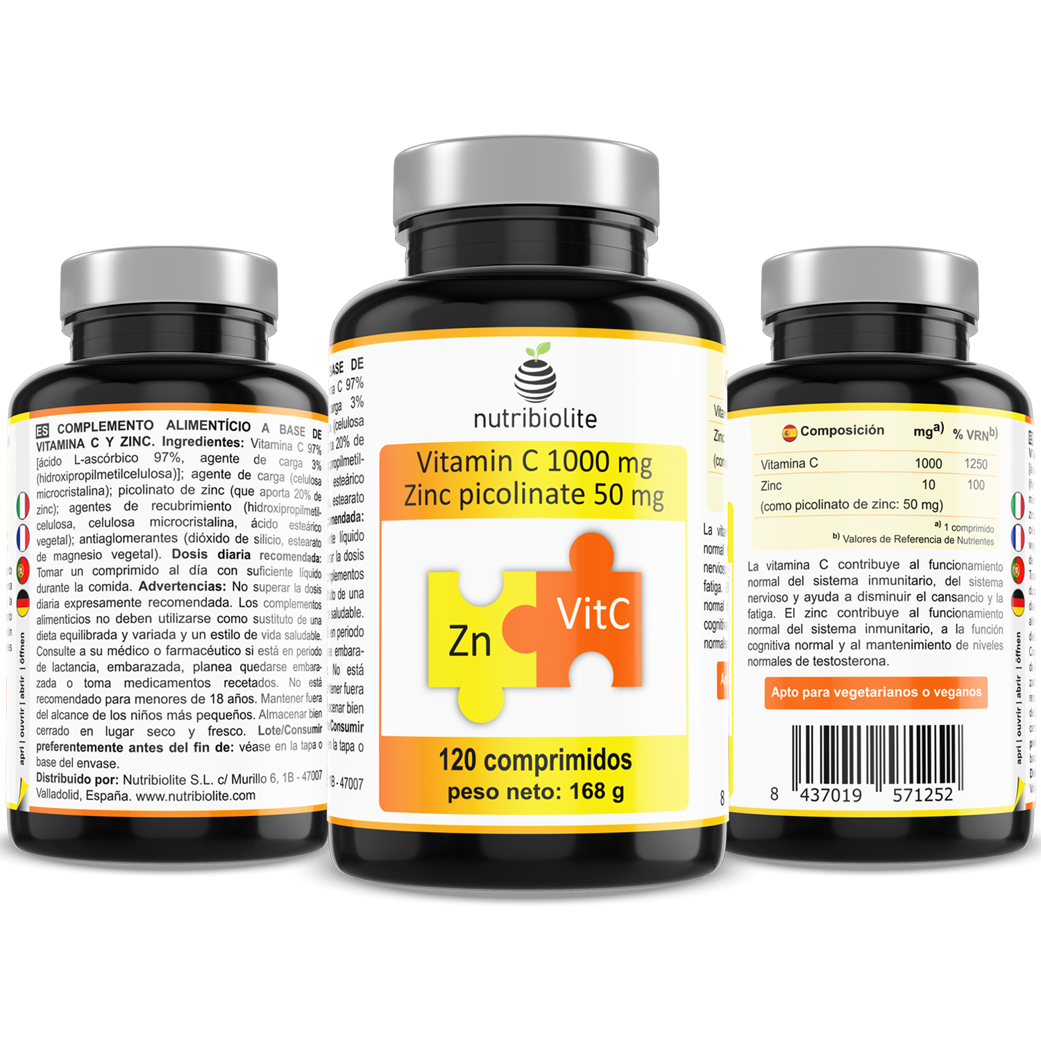 Vitamina C Zn Picolinato Nutribiolite