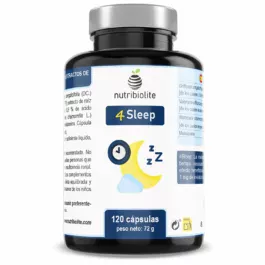 Nutribiolite 4 Sleep | Para dormir bien | Melatonina, Manzanilla, Valeriana, Griffonia